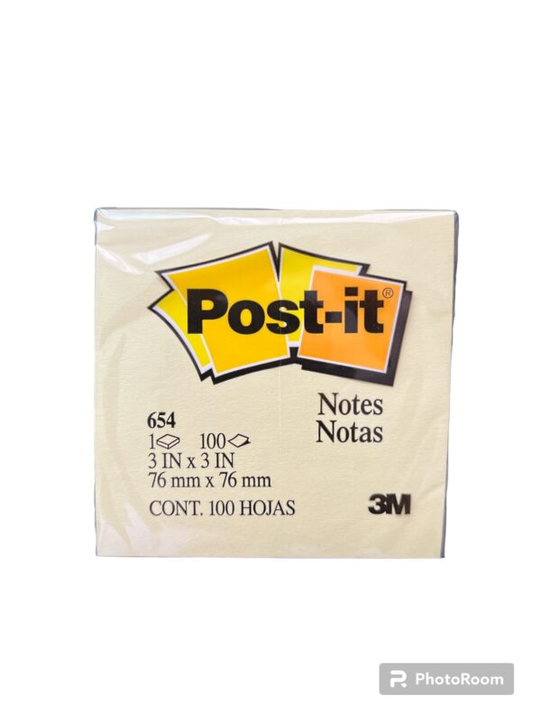 Notas adhesivas POST IT 76x76mm Amarilla block 100 hojas